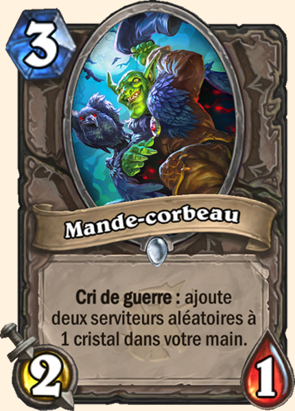 Mande-corbeau carte Hearhstone