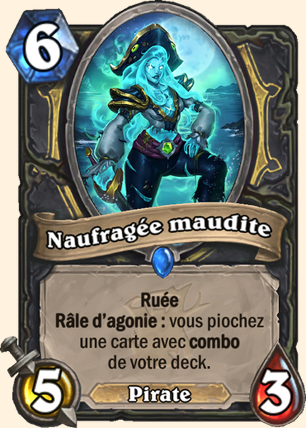 Naufragee maudite carte Hearhstone