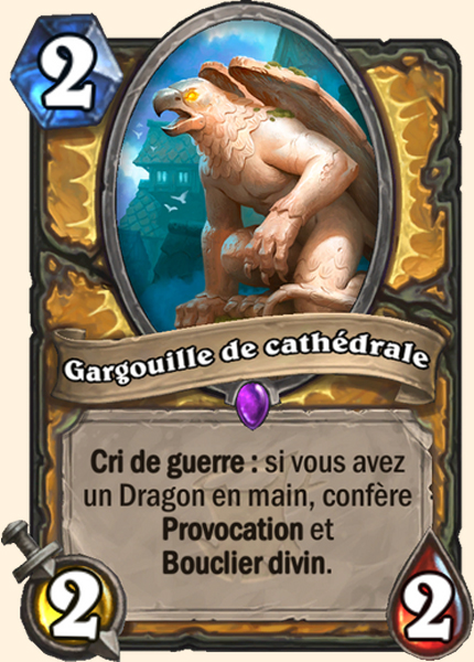 Gargouille de la cathedrale carte Hearhstone