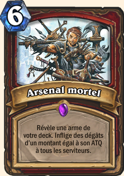 Arsenal mortel carte Hearhstone
