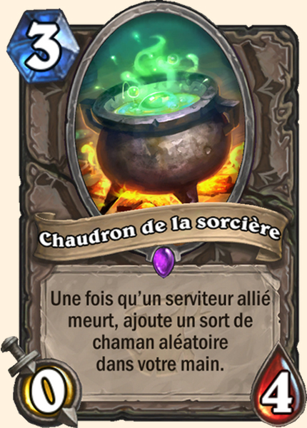 Chaudron de sorciere carte Hearhstone