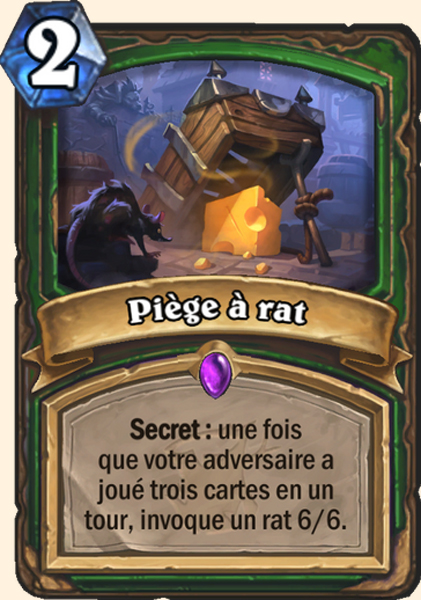 Piege a rats carte Hearhstone
