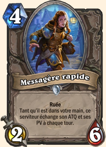 Messager vif carte Hearhstone