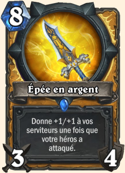 Epee d'argent carte Hearhstone