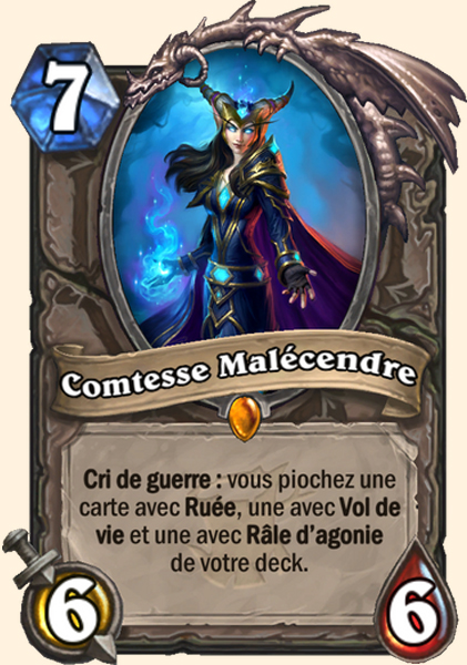 Comtesse Ashmore carte Hearhstone