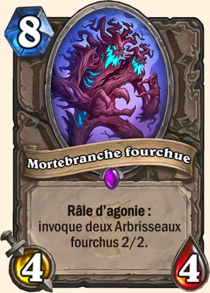 Mortebranche fourchue carte Hearhstone