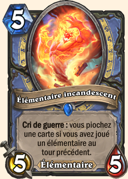 Elementair de brasier carte Hearhstone