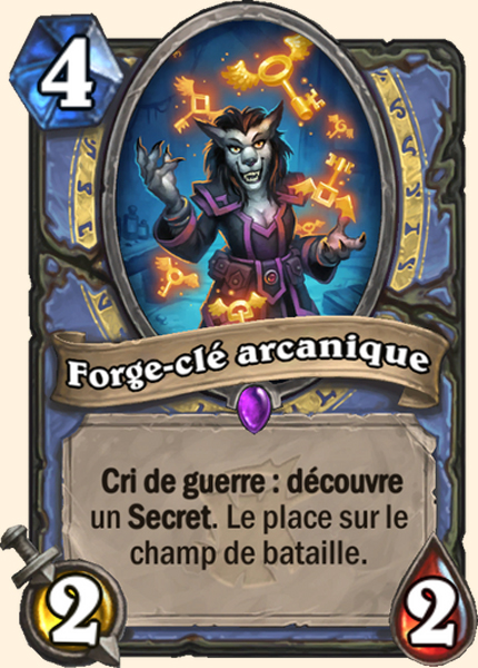 Forgeuse de cles arcaniques carte Hearhstone
