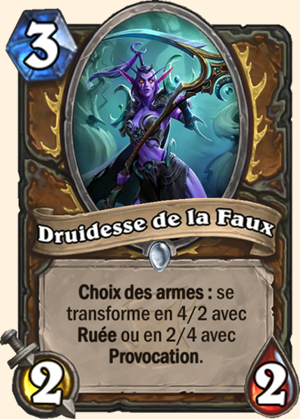 Druidesse de la Faux carte Hearhstone