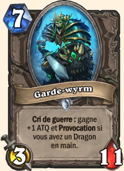Garde wyrm carte Hearhstone