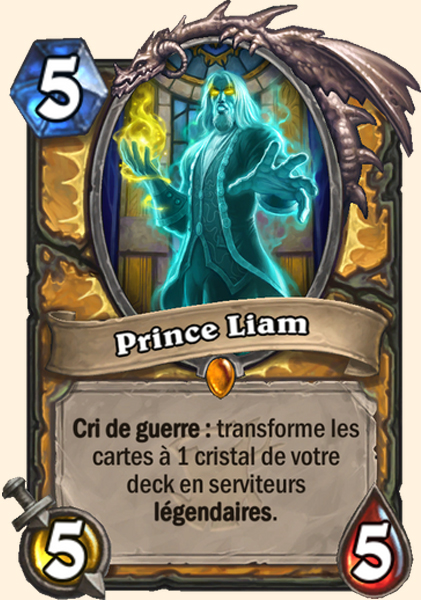 Prince Liam carte Hearhstone