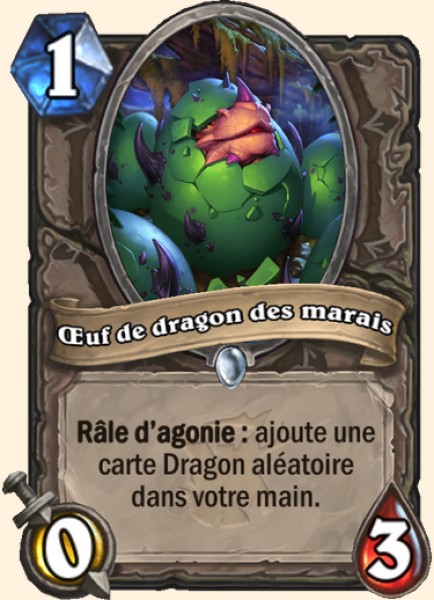 Oeuf de dragon des marais carte Hearhstone