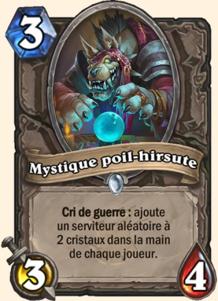 Mystique fourrure enchevetree carte Hearhstone