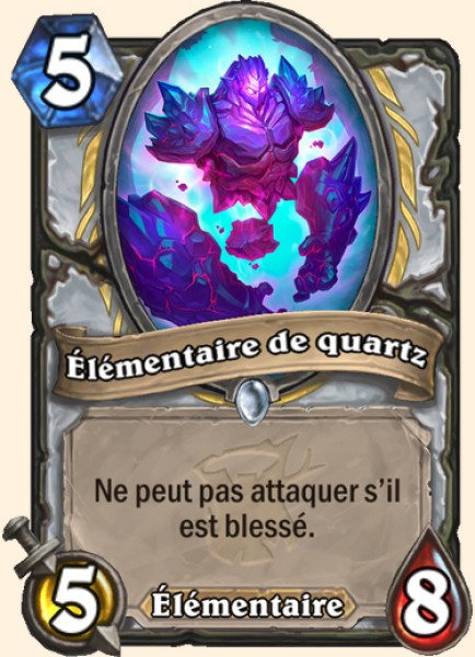 Elementaire de Quartz carte Hearhstone