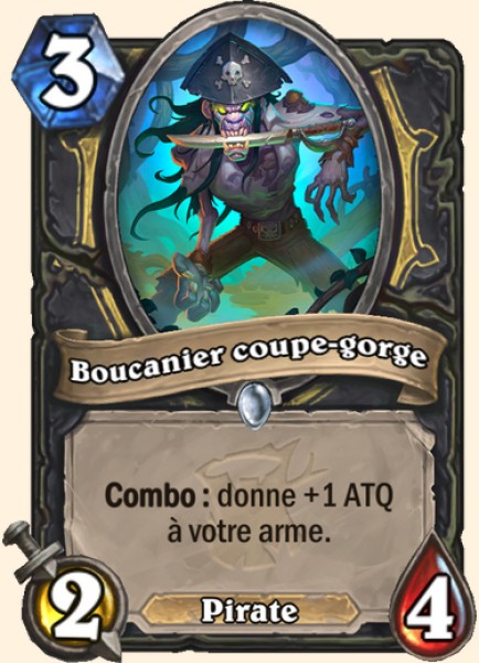 Boucanier coupe-gorge carte Hearhstone