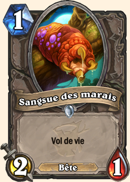 Sangsue des marais carte Hearhstone