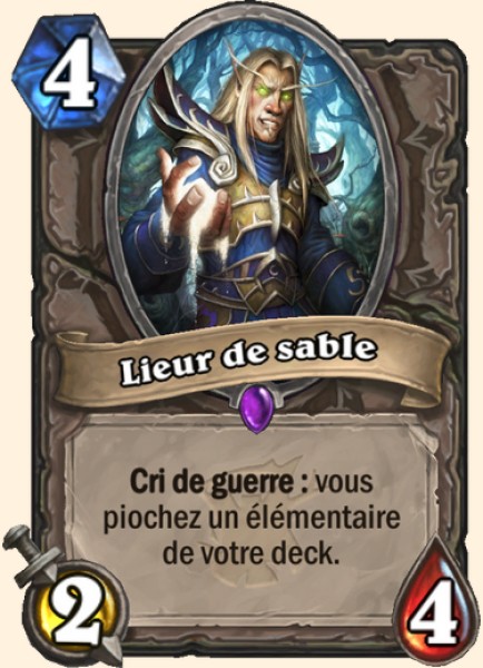 Lieur des sables carte Hearhstone