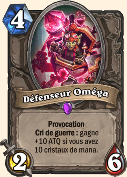 Defenseur Omega carte Hearhstone