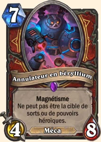 Annulateur en beryllium carte Hearhstone