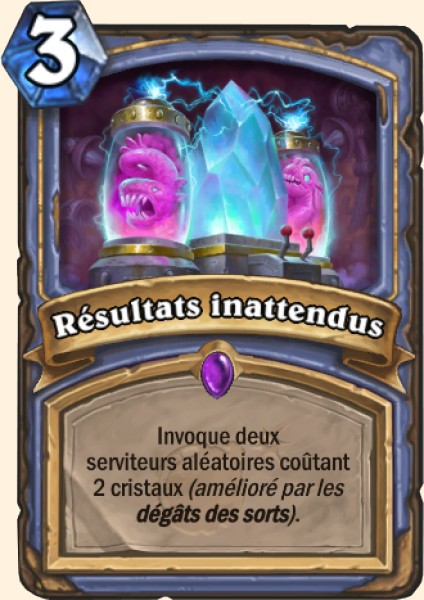 Resultats inattendus carte Hearhstone