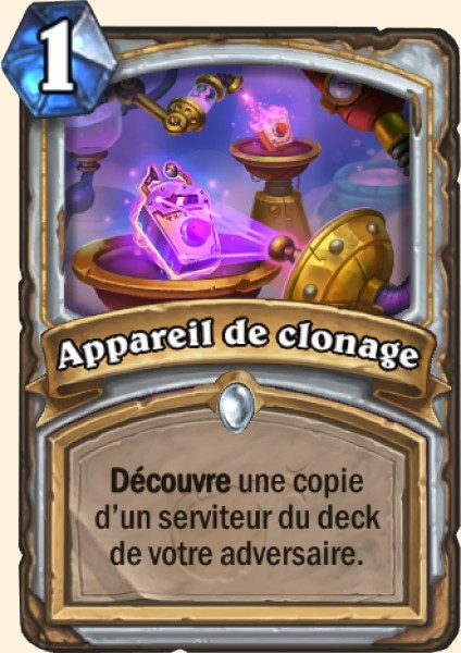 Dispositif de clonage carte Hearhstone