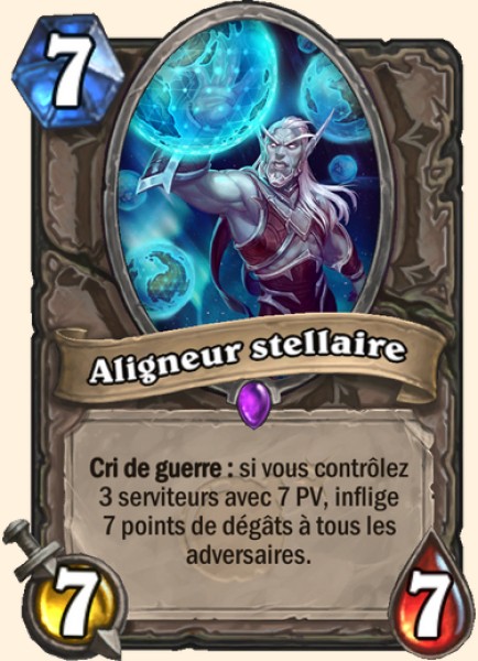 Aligneur d'etoiles  carte Hearhstone