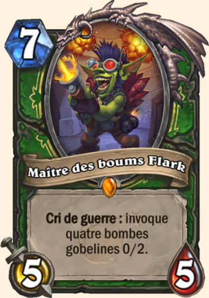 Maitre boum Flark carte Hearhstone