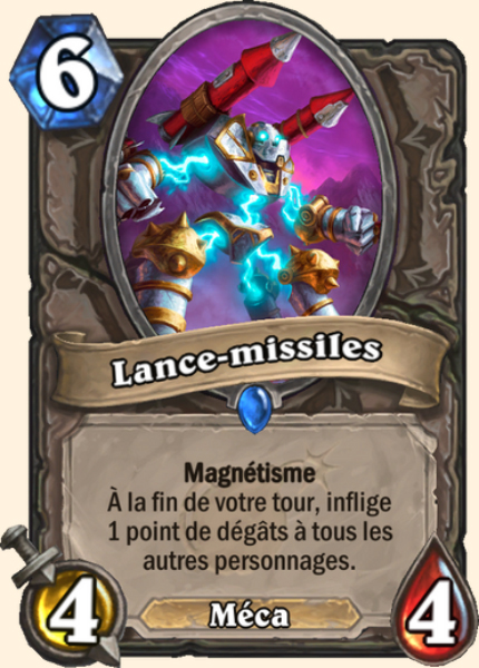 Lance-missiles carte Hearhstone