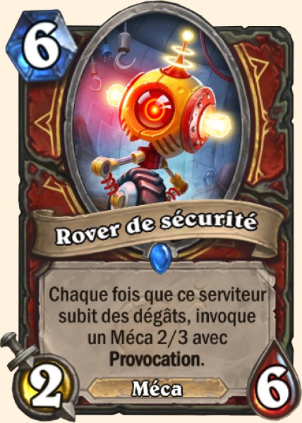 Rover de securite carte Hearhstone