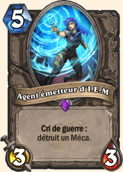 Agent emetteur d'I.E.M. carte Hearhstone