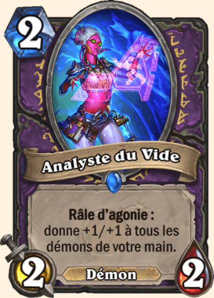 Analyste du vide carte Hearhstone