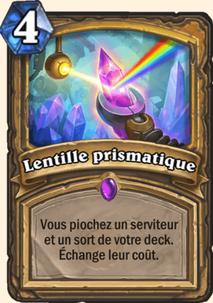 Lentille prismatique carte Hearhstone