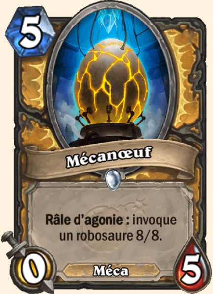 Mecanoeuf carte Hearhstone