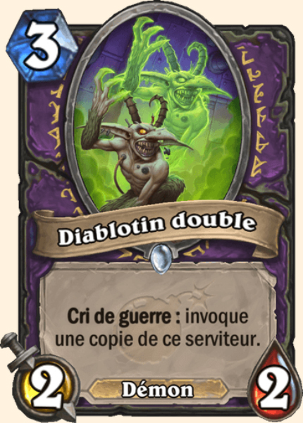 Diablotin double carte Hearhstone