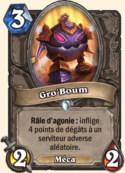 Gro'Boum carte Hearhstone