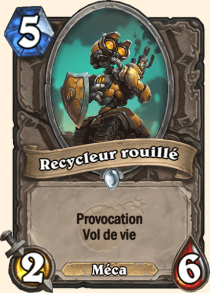Recycleur rouille carte Hearhstone