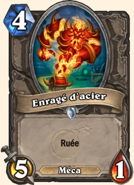 Enrage d'acier carte Hearhstone