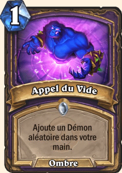Appel du Vide carte Hearhstone