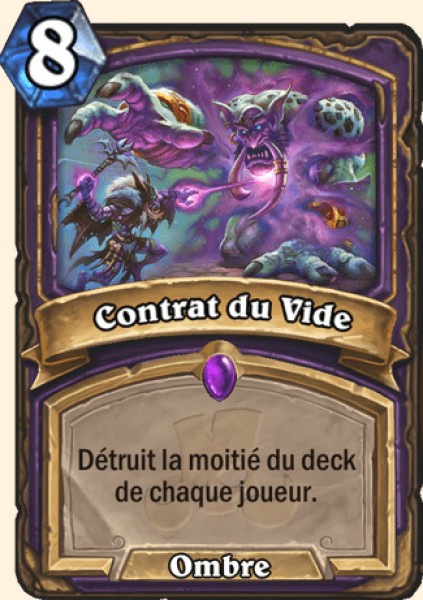 Contrat du vide carte Hearhstone