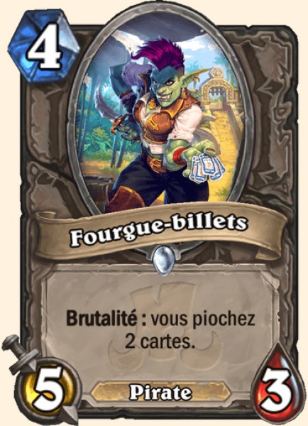 Fourgue-billets carte Hearhstone