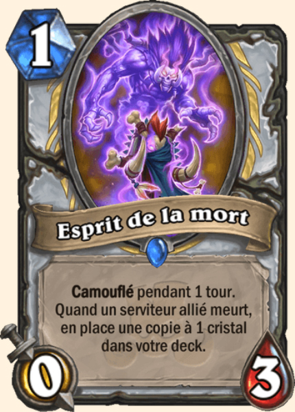 Esprit de la mort carte Hearhstone