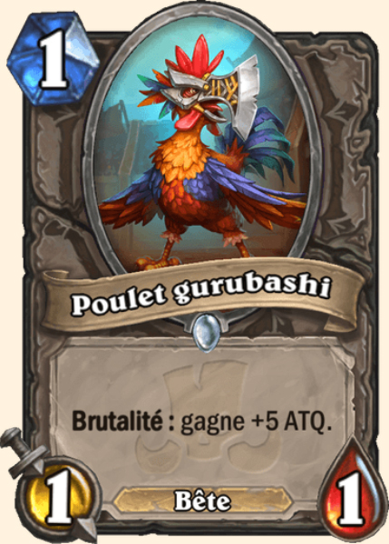 Poulet Gurubashi carte Hearhstone