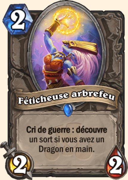 Sorcier-docteur Arbrefeu carte Hearhstone