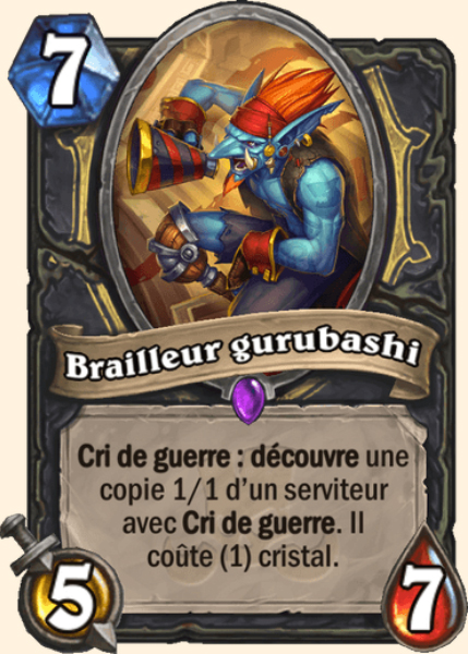 Crieur Gurubashi carte Hearhstone