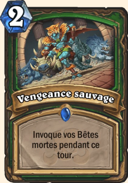 Revanche sauvage carte Hearhstone