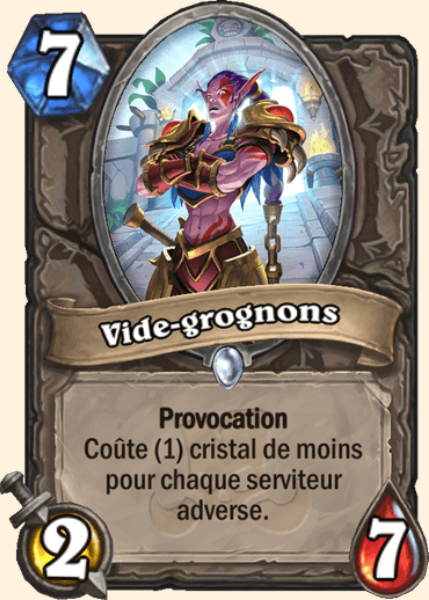 Vide-grognons carte Hearhstone