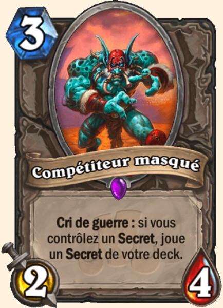 Belligerant masque carte Hearhstone