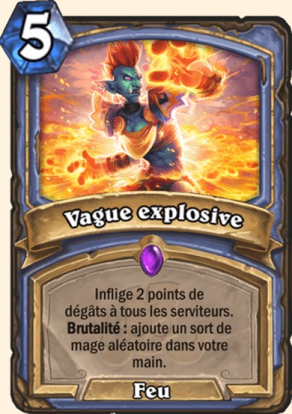 Vague explosive carte Hearhstone