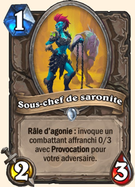 Surveillante de saronite carte Hearhstone