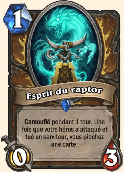 Esprit du raptor carte Hearhstone